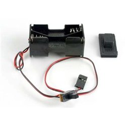 Batterihållare med Strömbrytare (Gummiskydd)