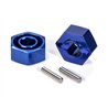 Hjulnav Aluminium Blå 12mm (2)