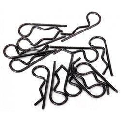 Body Clips Standard Black (12)