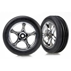 Tires & Wheels Alias Soft/Tracer Chrome 2.2" 2WD Front (2)