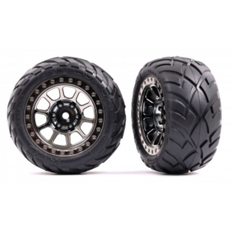 Tires & Wheels Anaconda / Black Chrome 2.2" Rear (2)