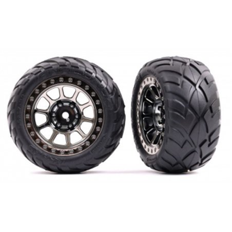 Tires & Wheels Anaconda / Black Chrome 2.2" Rear (2)
