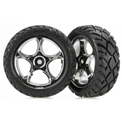 Tires & Wheels Anaconda/Tracer Chrome 2.2" 2WD Front (2)