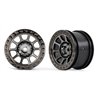 Wheels Black Chrome 2.2" 2WD Rear (2) Bandit