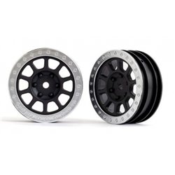 Wheels Grey Satin w. Chrome Ring 2.2" 2WD Front (2) Bandit