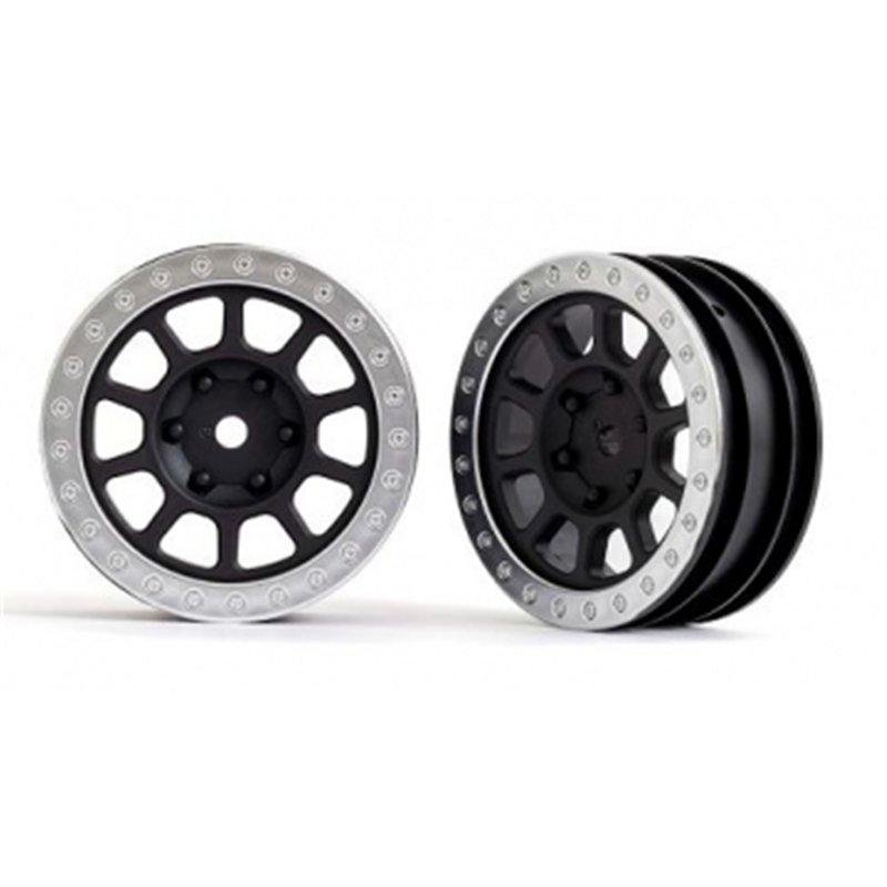 Fälg Grå med Kromad Ring 2.2" 2WD Fram (2) Bandit