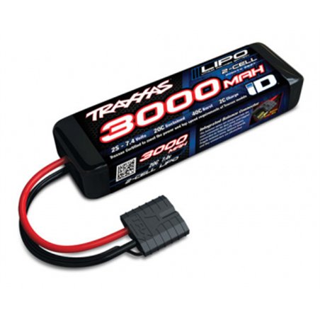 Li-Po Battery 2S 7.4v 3000mAh 20C iD-connector