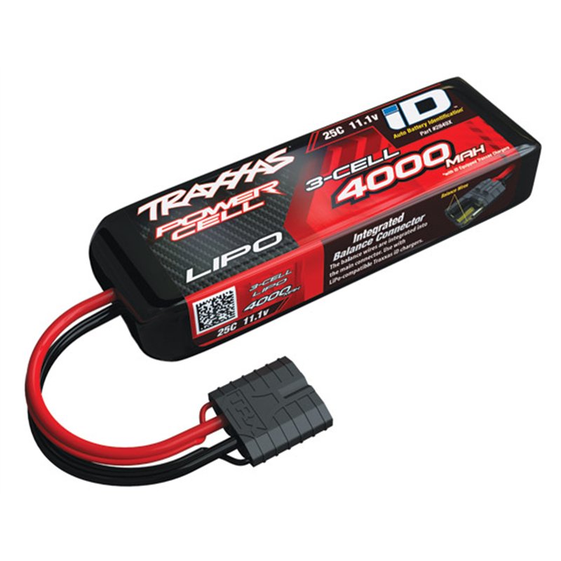 Li-Po Batteri 3S 11,1V 4000mAh 25C iD-kontakt