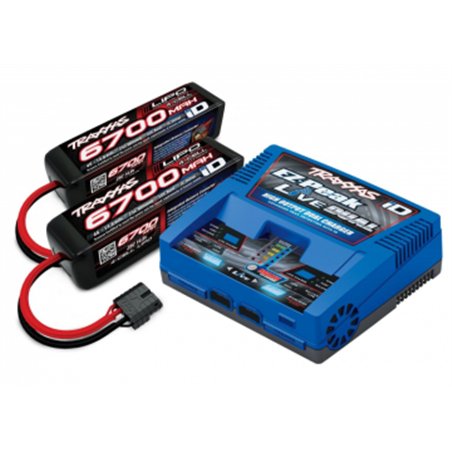 Laddare EZ-Peak Live Dual 26A och 2x4S 6700mAh Batteri Combo