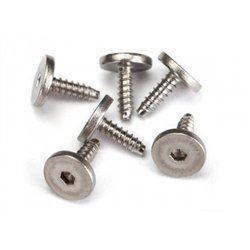 Skruv 2,6x8mm Självgängande Platt Insex (6)