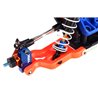 Caster Block Aluminium Orange (Pair)
