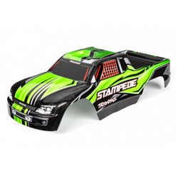 Kaross Stampede 2WD Grön Målad