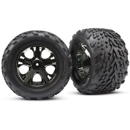 Däck & Fälg Talon/All-Star Svart Krom 2.8" TSM Fram (2)