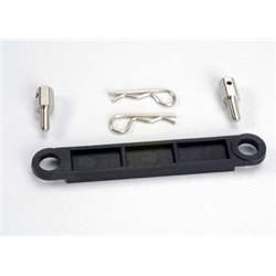 Battery Hold-down Plate Black Bandit/Rustler