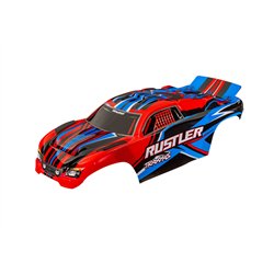 Kaross Rustler 2WD Clipless Röd