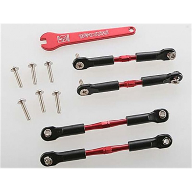 Turnbuckle Camberstag Set Aluminium Röd