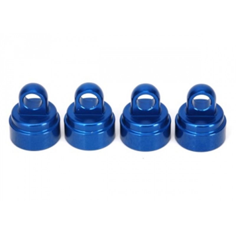 Shock Caps Blue Aluminium (4) Ultra-Shocks
