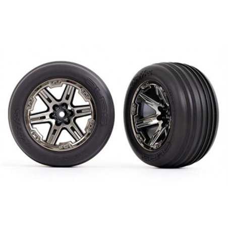 Tires & Wheels Ribbed / RXT Black Chrome 2,8" Front (2)