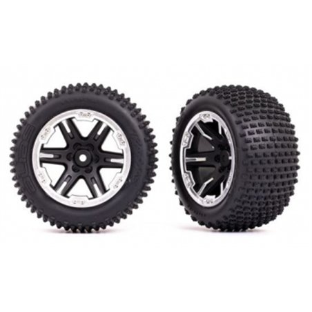Däck & Fälg Alias / RXT Svart med Kromad Ring 2.8" Bak (TSM-Rated) (2)