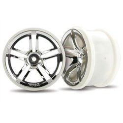 Wheels Twin-Spoke Chrome 2.8" (2)