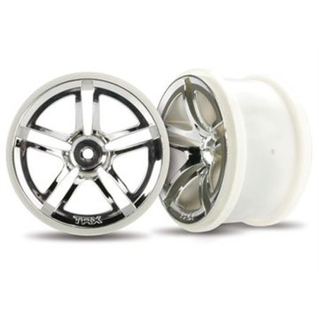 Fälg Twin-Spoke Krom 2.8" (2)