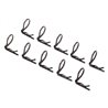 Body Clips Angled Black (10)