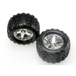 Tires & Wheels Talon/All-Star Chrome 2.8" (Nitro Front) (2)