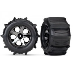 Däck & Fälg Paddel/All-Star Svart Krom 2.8" TSM Fram (2)