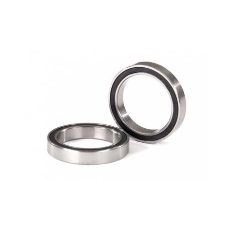 Ball Bearings 17x23x4mm Black Rubber sealed (2)