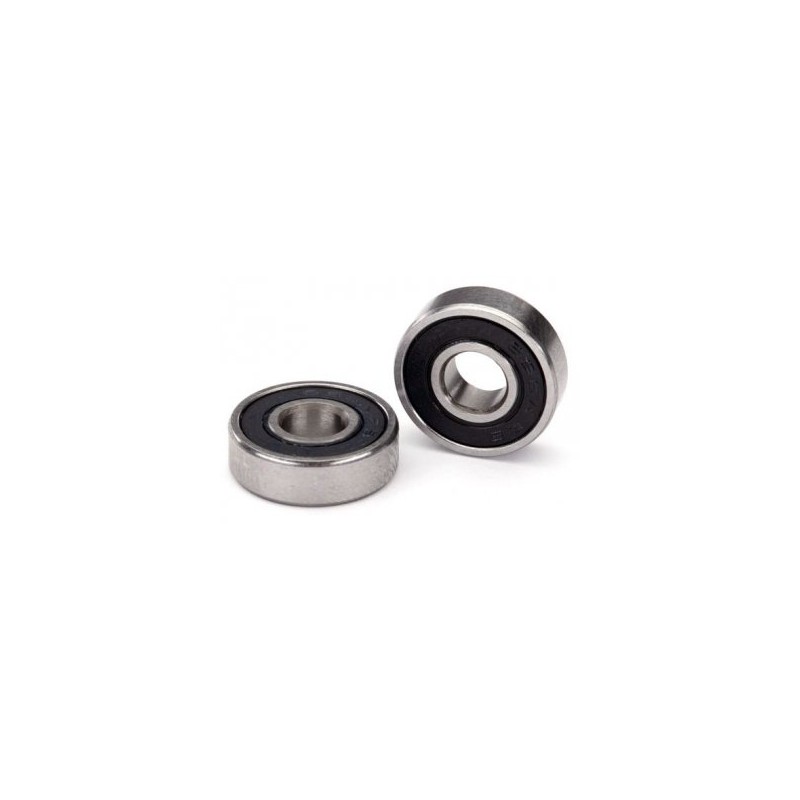 Kullager 6x16x5mm Gummitätat Svart (2)