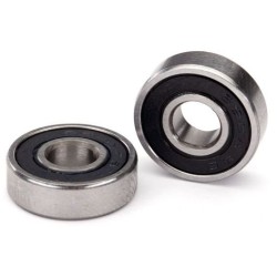 Ball Bearings 6x16x5mm Black Rubber sealed (2)