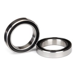 Ball Bearings 15x21x4mm Black Rubber Seal (2)