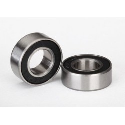 Kullager 7x14x5mm Gummitätat Svart (2)