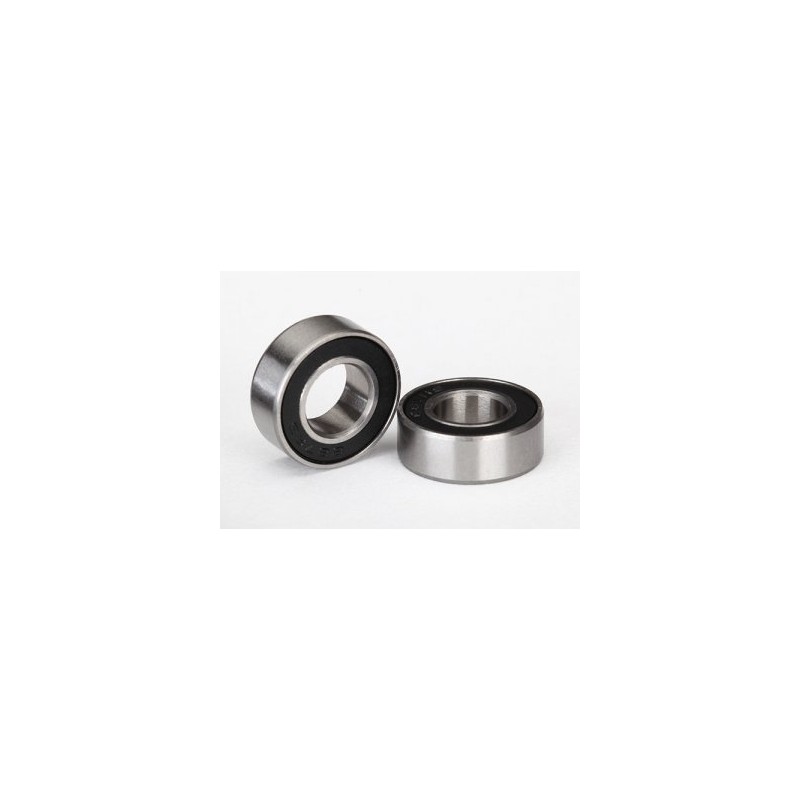 Ball Bearing 7x14x5mm Black Rubber Seal (2)