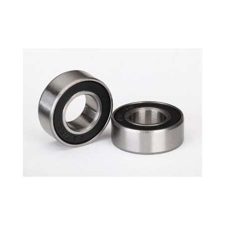 Kullager 7x14x5mm Gummitätat Svart (2)