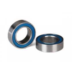 Kullager 6x10x3mm Gummitätat Blå (2)