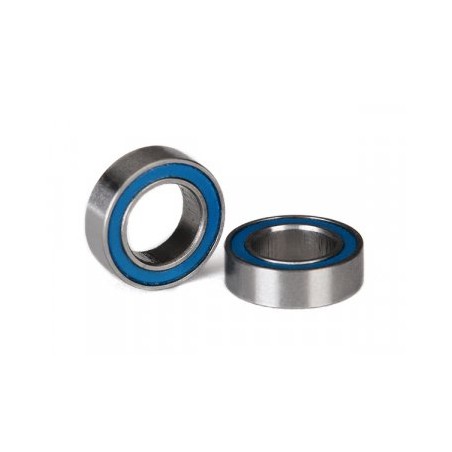 Kullager 6x10x3mm Gummitätat Blå (2)