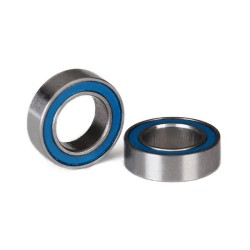 Kullager 6x10x3mm Gummitätat Blå (2)