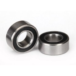 Kullager 5x10x4mm Gummitätat Svart (2)