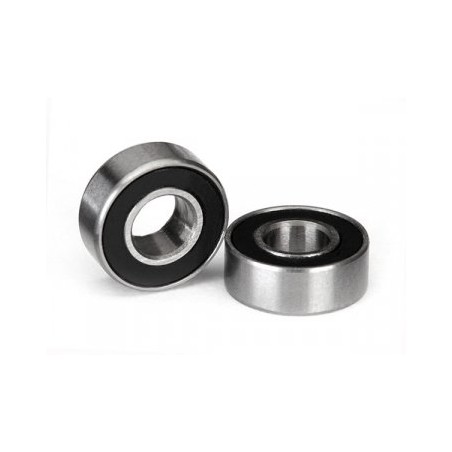 Ball bearing 5x11x4mm Black Rubber Sealed (2)