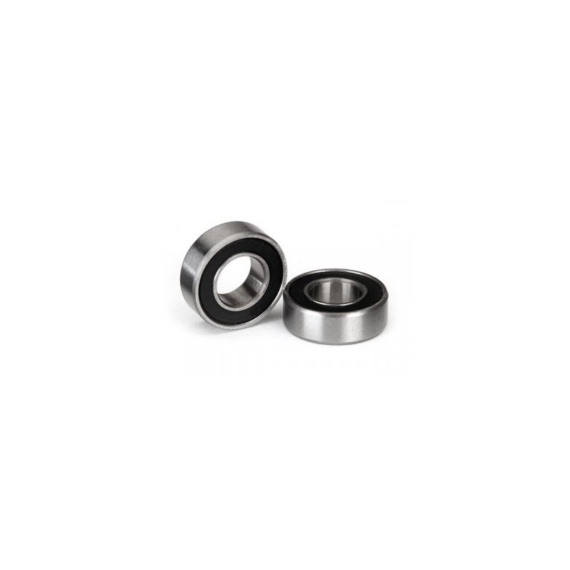 Ball bearing 6x12x4mm Black Rubber Sealed (2)