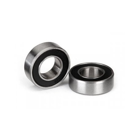 Ball bearing 6x12x4mm Black Rubber Sealed (2)