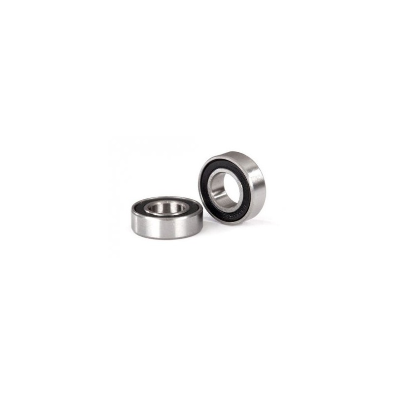 Ball bearing 8x16x5mm Black Rubber Sealed (2)