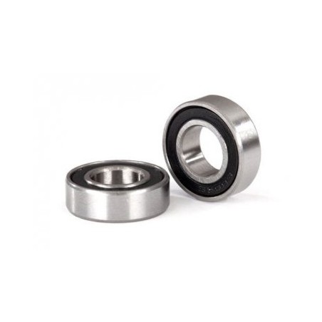 Ball bearing 8x16x5mm Black Rubber Sealed (2)