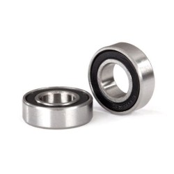 Kullager 8x16x5mm Gummitätat Svart (2)