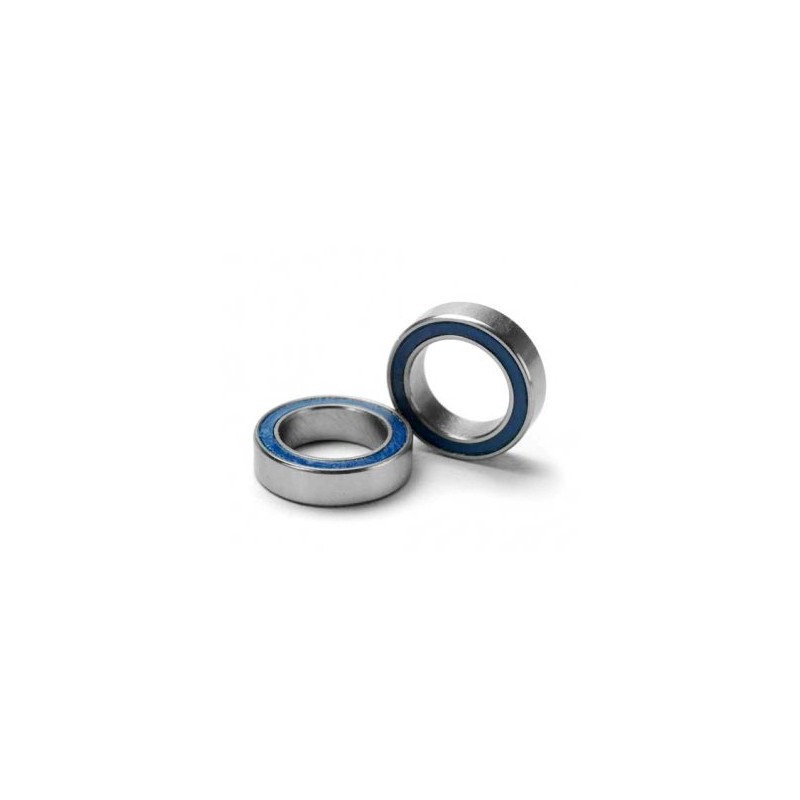 Ball bearing 10x15x4mm Blue Rubber Sealed (2)