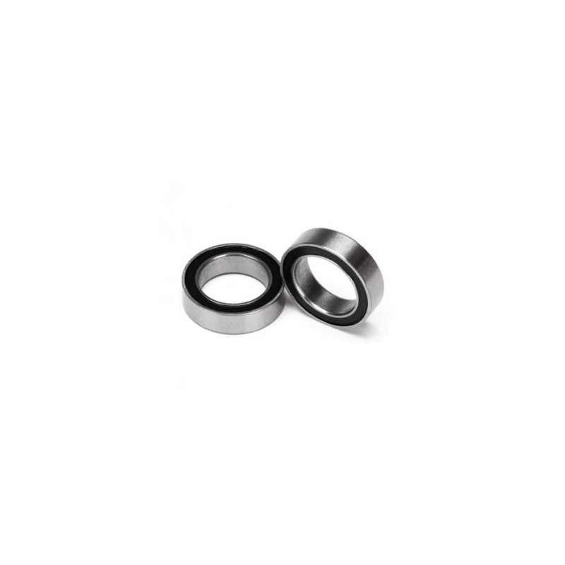 Kullager 10x15x4mm Gummitätat Svart (2)