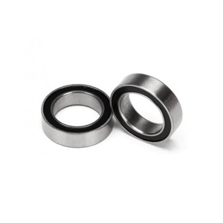 Kullager 10x15x4mm Gummitätat Svart (2)
