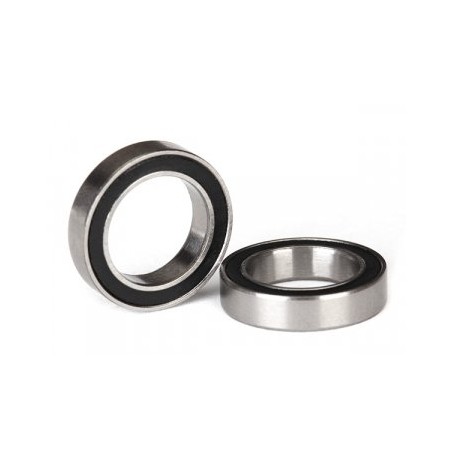 Ball bearing 12x18x4mm Black Rubber Sealed (2)