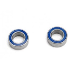 Kullager 4x7x2.5mm Gummitätat Blå (2)